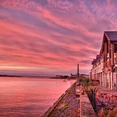 Coastal calm and castle views