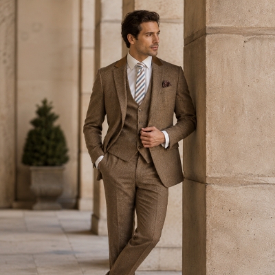 Autumn grooms are choosing richer, more photogenic tailoring