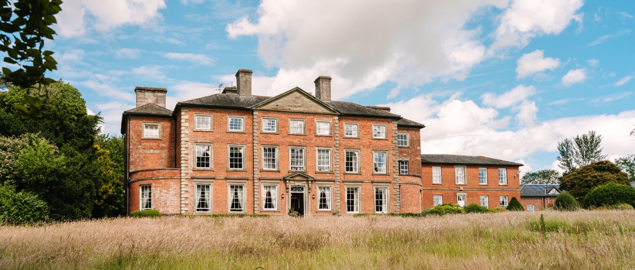Exterior view of Ansty Hall, a historic wedding venue in Coventry