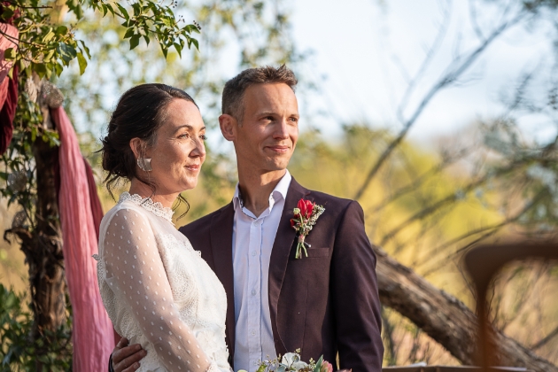 Eco-friendly wedding styled shoot at Natures Edge Cabin surrounded by natural woodland
