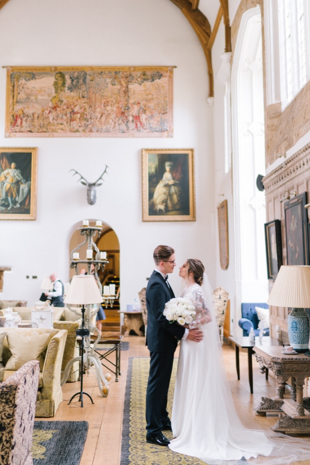 Fawsley Hall Hotel and Spa country house wedding venue with landscaped grounds