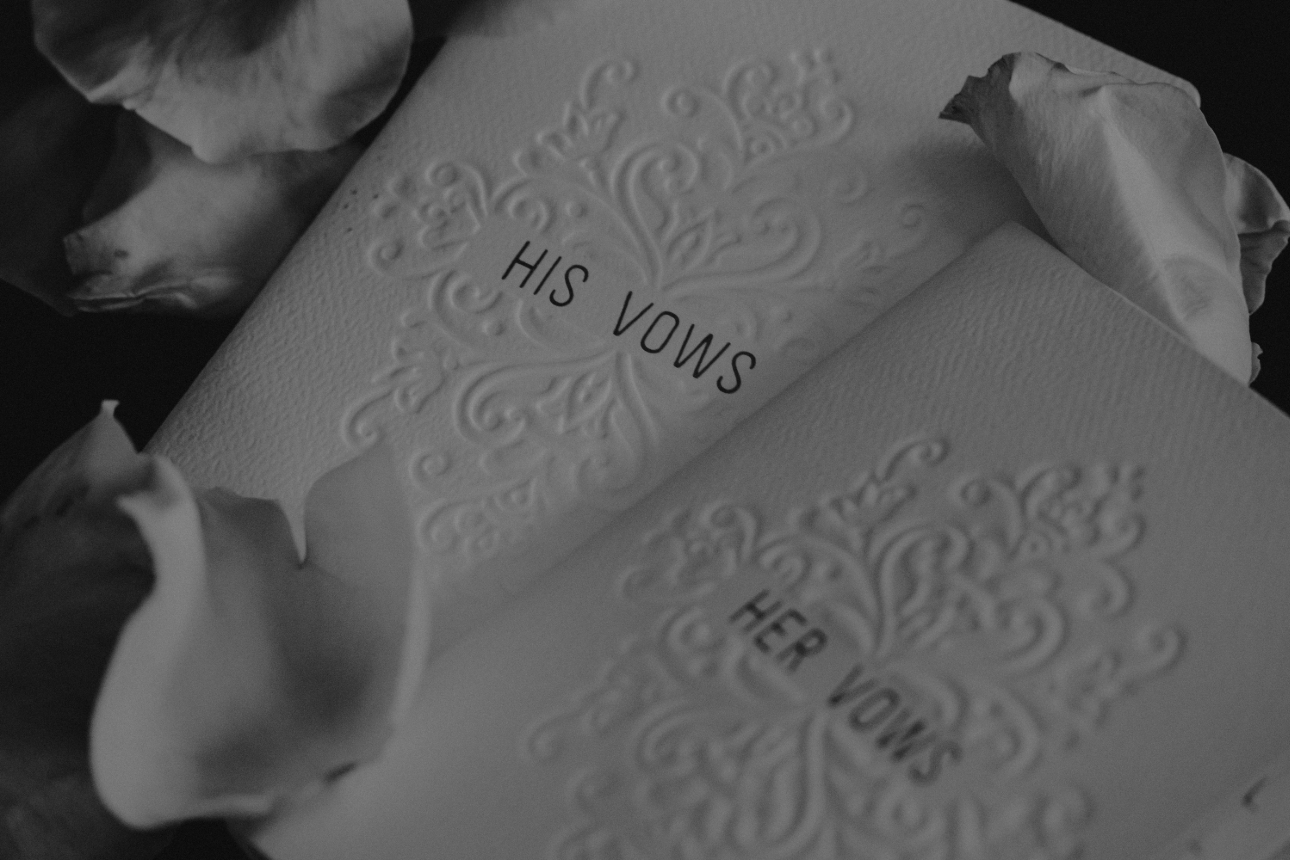 his and hers vow booklets