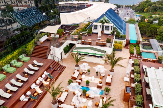 sky view of rooftop